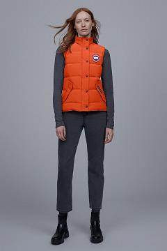 Chamarras Canada Goose Mujer Mexico - Freestyle Chalecos Naranjas MB1263074